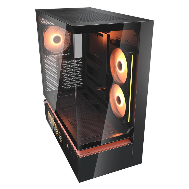 Gabinete Cougar Cfv235 Vision, Mid Tower Negro.