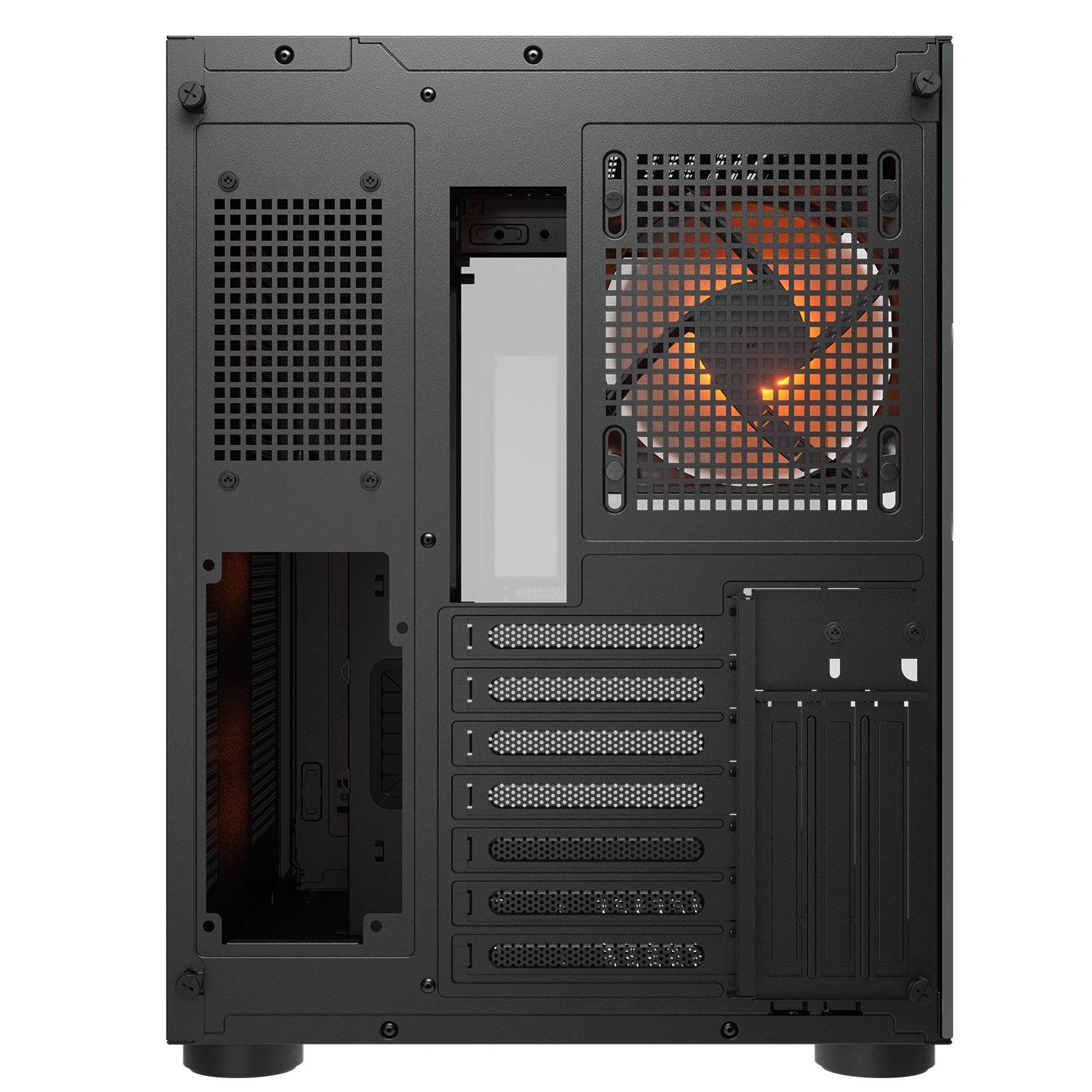 Gabinete Cougar FV150 RGB Black, Incluye 4 ventiladores, Negro.