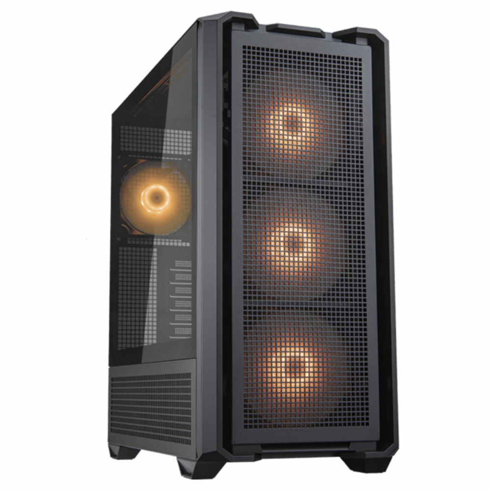 Gabinete Cougar MX600 RGB Black, Full Tower, Incluye 4 ventiladores.