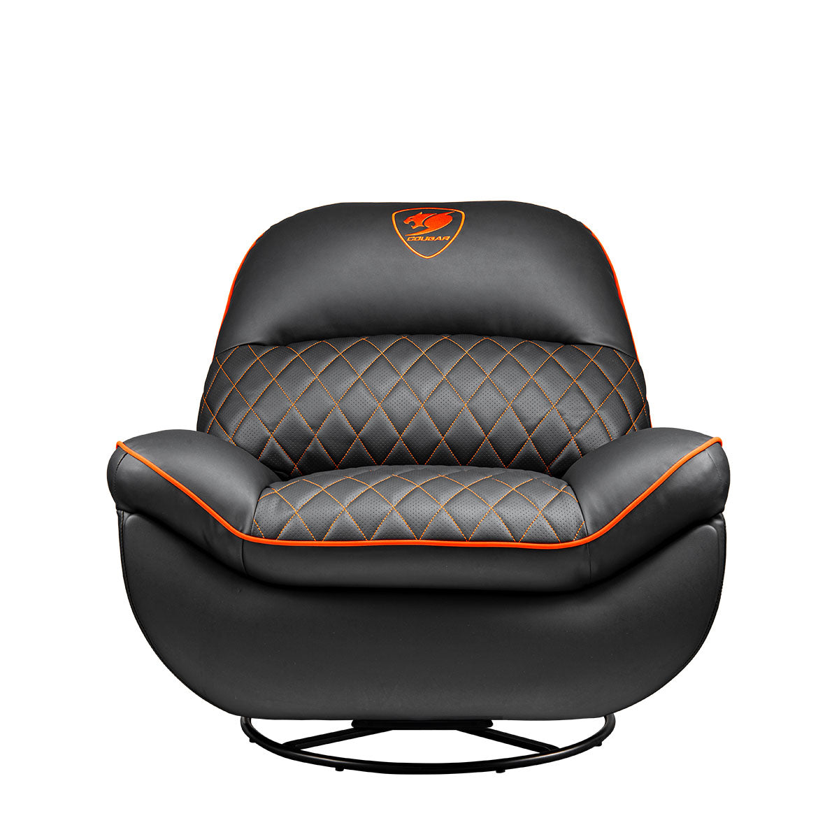 Sofa Cougar Gamer CGR-OVL-ORB, hasta 150Kg, Negro/Naranja