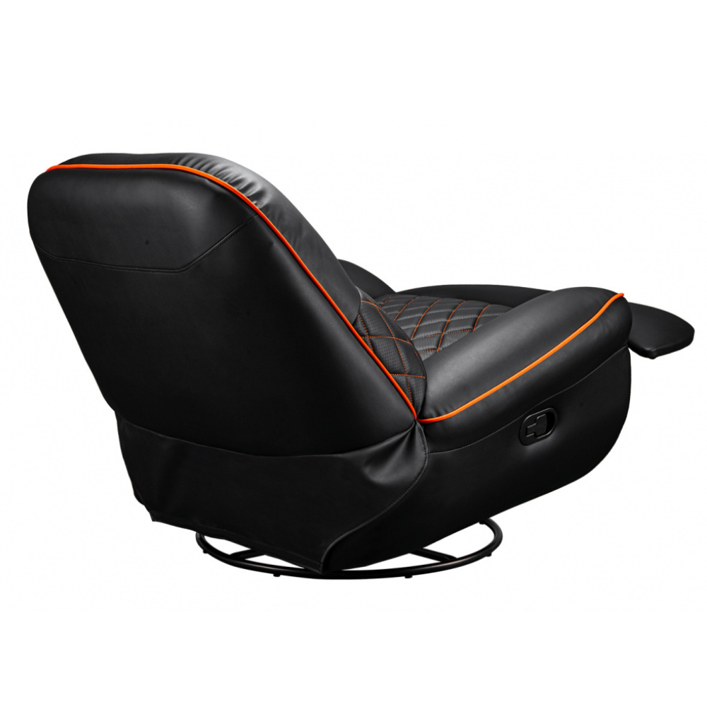 Sofa Cougar Gamer CGR-OVL-ORB, hasta 150Kg, Negro/Naranja