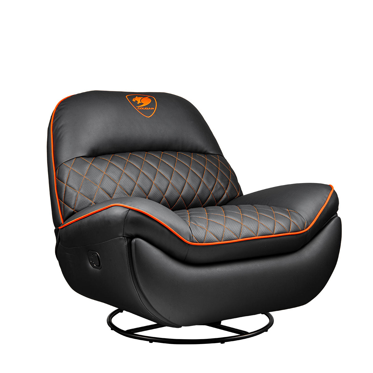 Sofa Cougar Gamer CGR-OVL-ORB, hasta 150Kg, Negro/Naranja