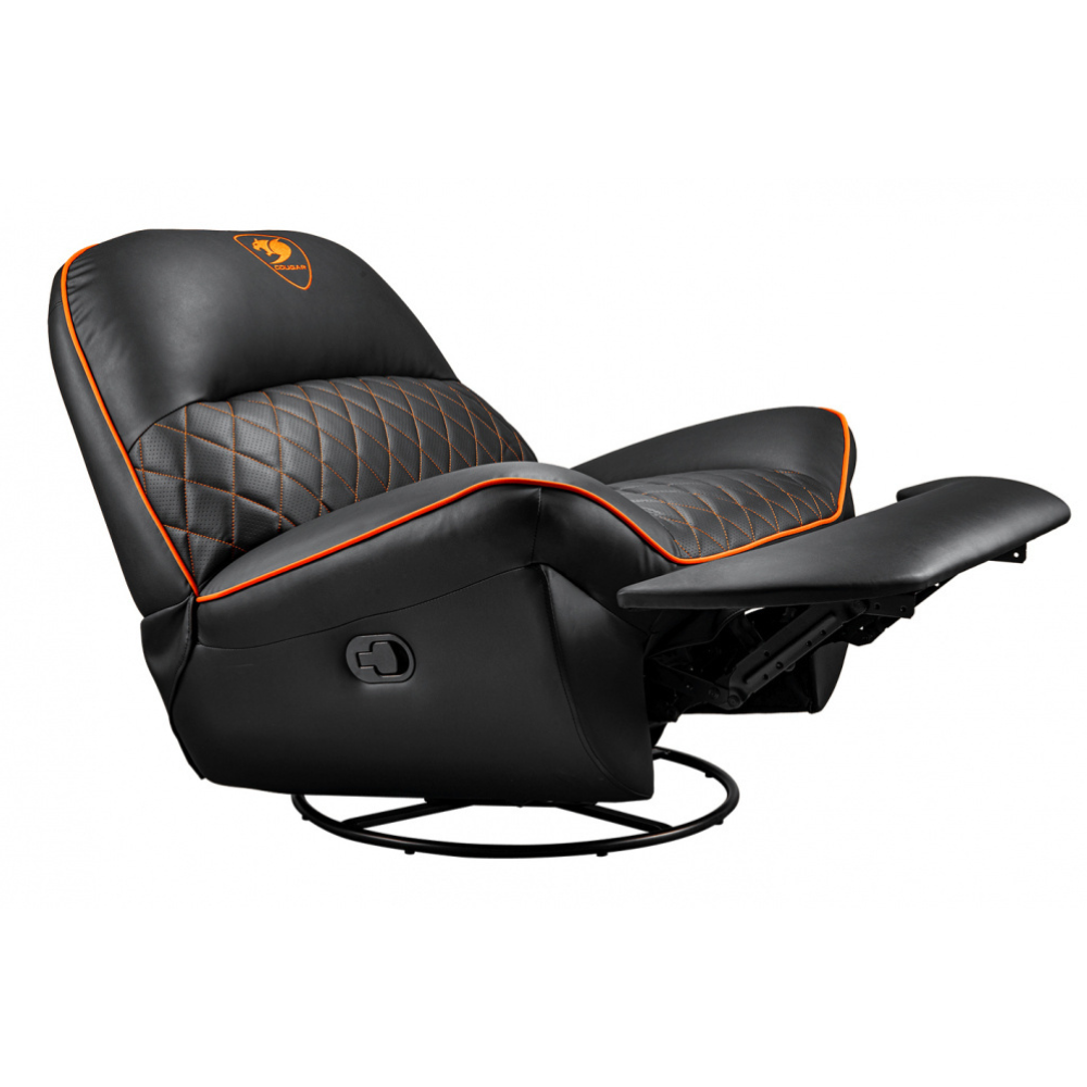 Sofa Cougar Gamer CGR-OVL-ORB, hasta 150Kg, Negro/Naranja