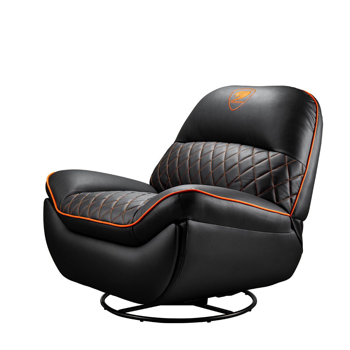 Sofa Cougar Gamer CGR-OVL-ORB, hasta 150Kg, Negro/Naranja