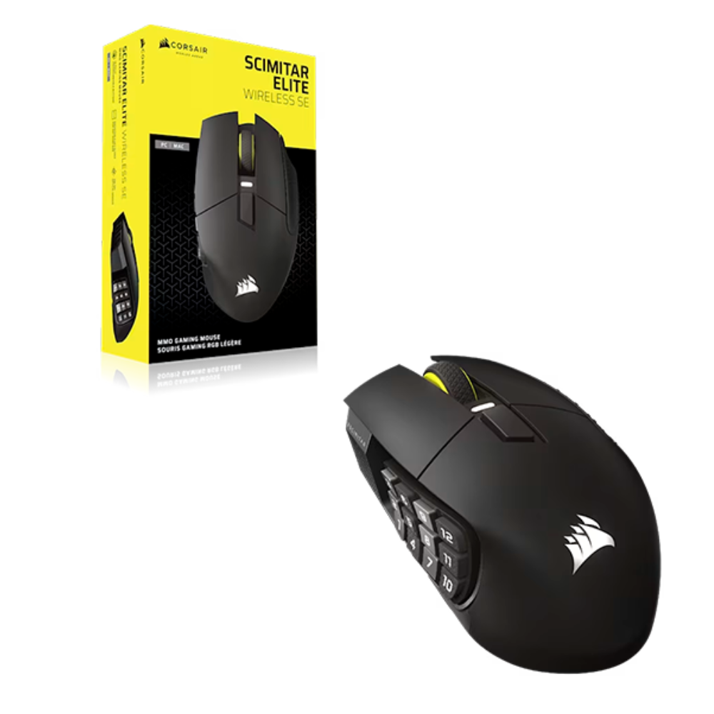 Mouse Optico Corsair Scimitar Elite Wireless, Gris Metalico
