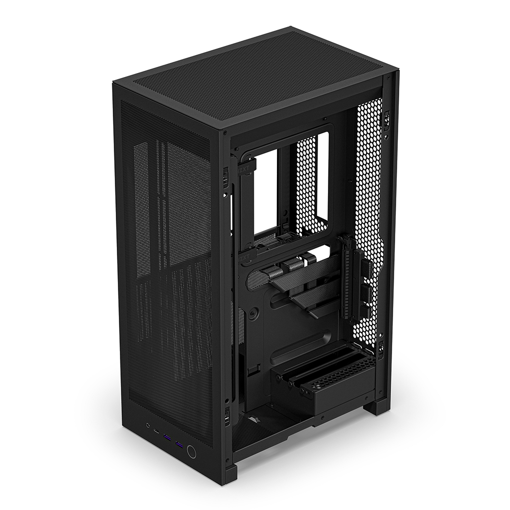 Gabinete NZXT H2 Flow 2026, Mini ITX, Cristal Templado, Negro