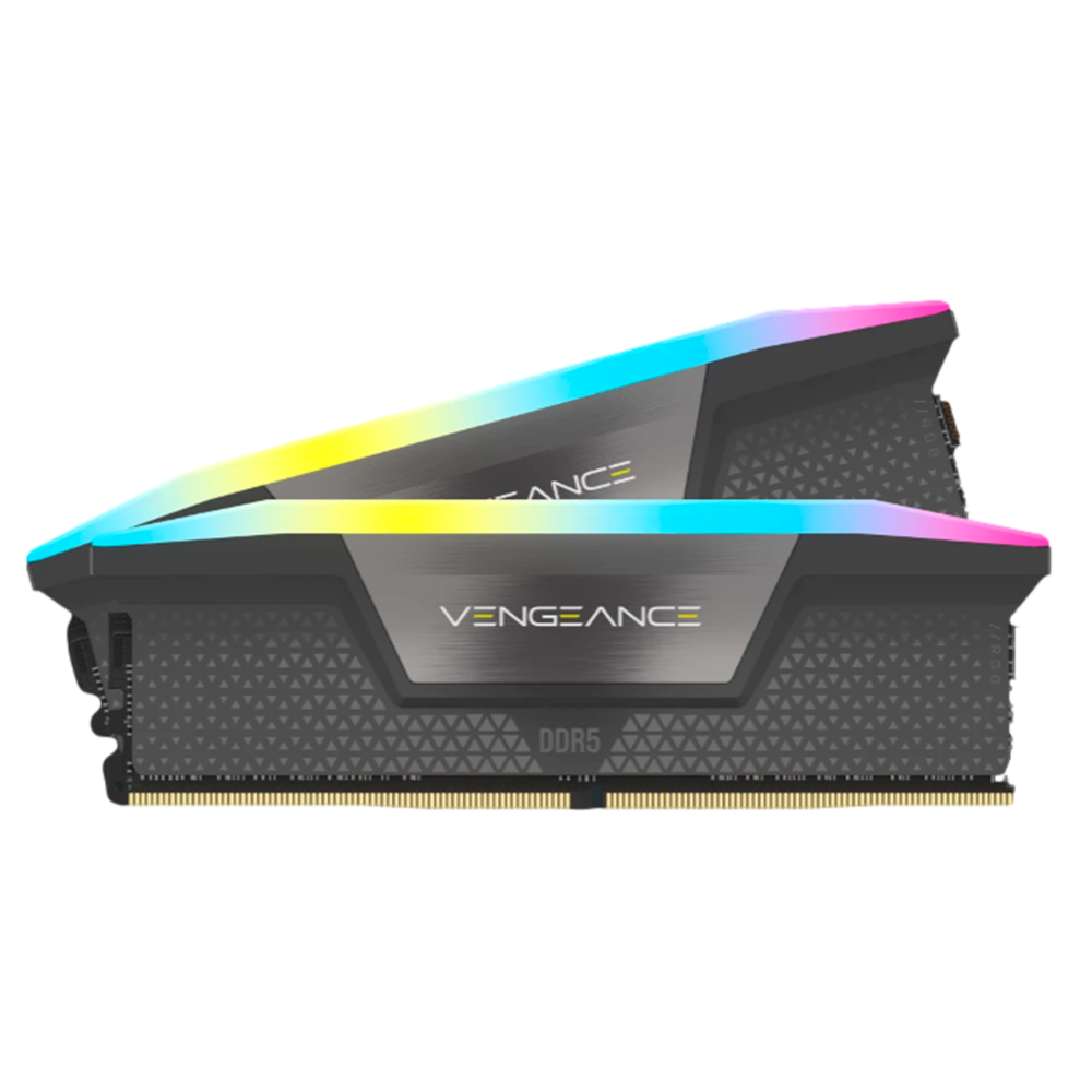 Memoria Ram DDR5 Corsair Vengeance 32gb(2x16gb), 6000mhz, Rgb, negro,CL30-76.