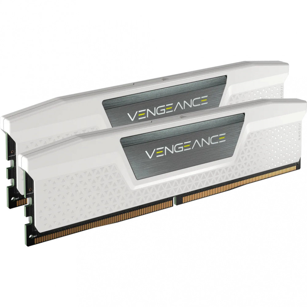 Memoria RAM DDR5 Corsair Vengeance 32GB(2X16GB), 6000MHz, Blanco, CL36-96.