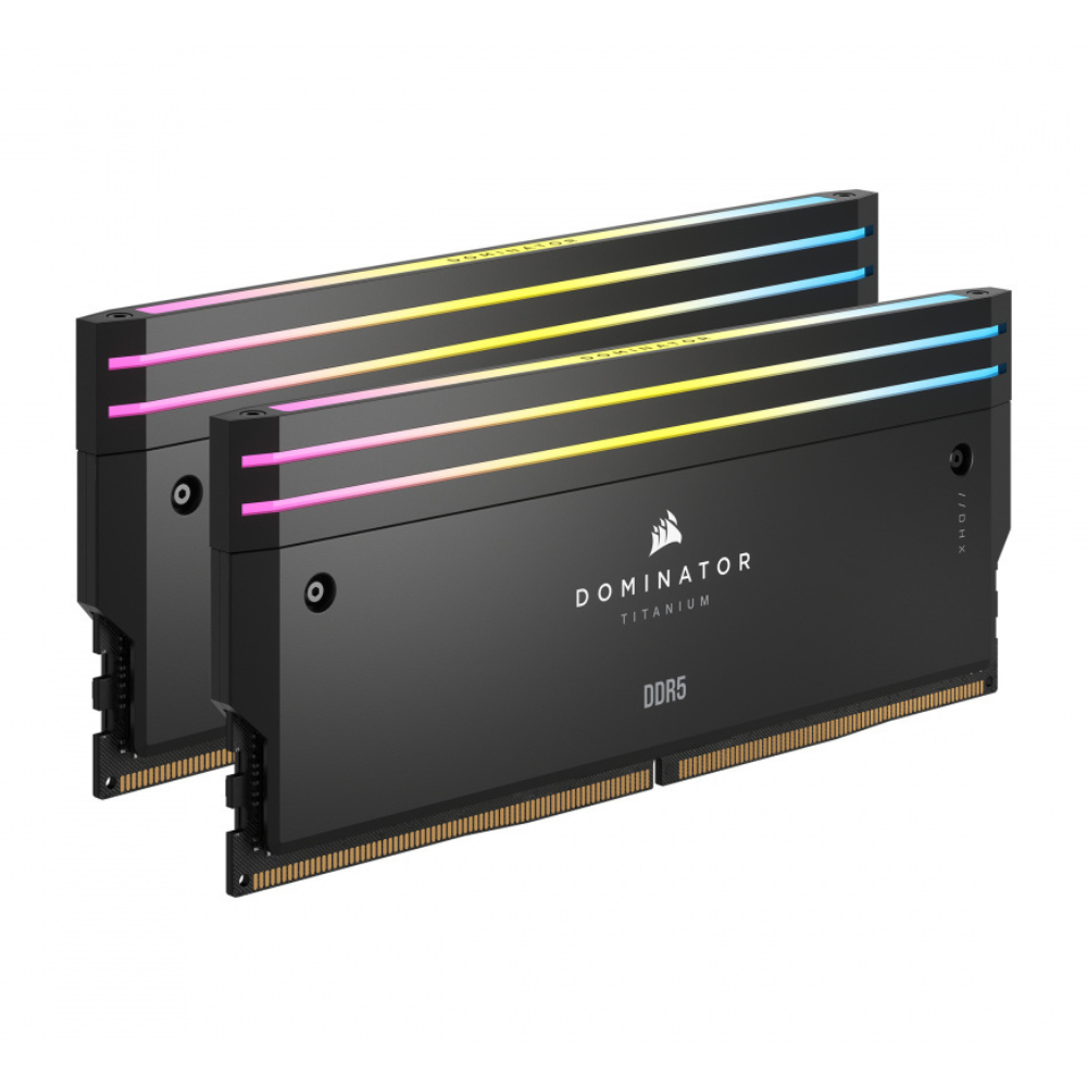 Memoria RAM DDR5 Corsair Dominator Titanium Negro 64GB(2x32GB), 6000MHz, CL30.