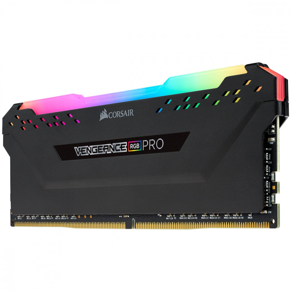 Memoria RAM DDR4 Corsair Vengeance 8GB, 3200MHz, RGB, Negro.