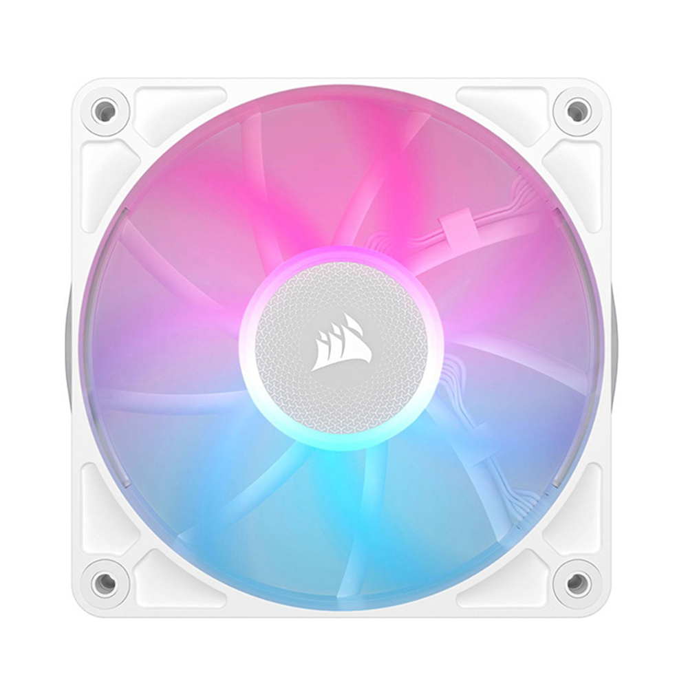 Kit de 3 ventiladores Corsair Icue Link Rx120 Rgb, 120Mm, Blanco.