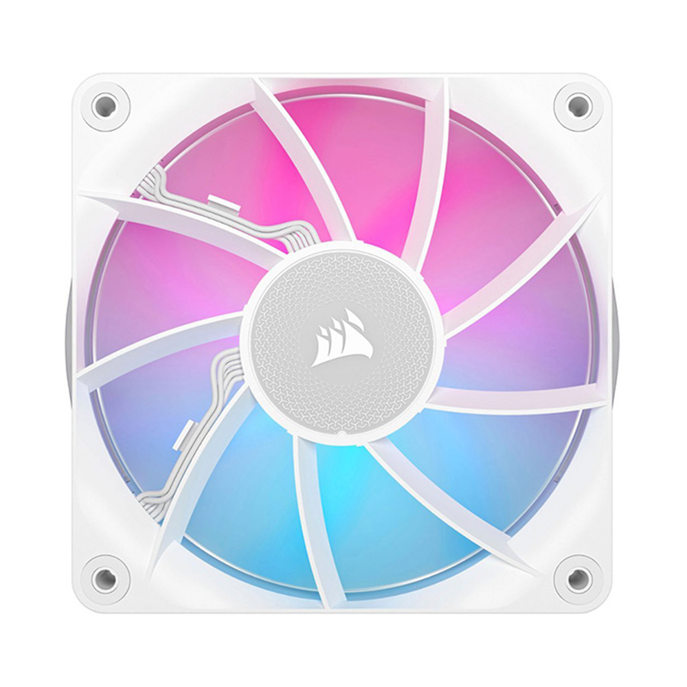 Kit de 3 ventiladores Corsair Icue Link Rx120 Rgb, 120Mm, Blanco.