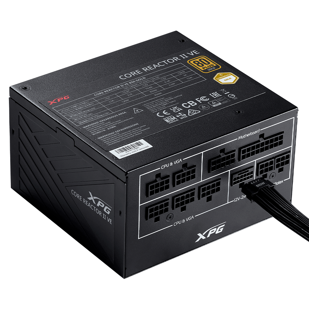 Fuente De Poder XPG Corereactor Iive, 750W Gold, Negra.