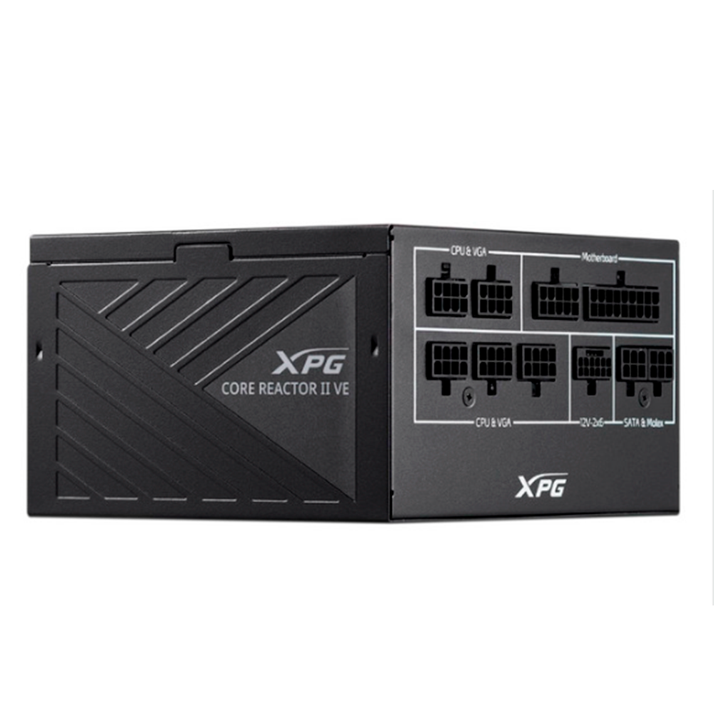 Fuente de Poder XPG CORE REACTOR II VE 80 PLUS Gold ATX, 24-pin ATX, 850W