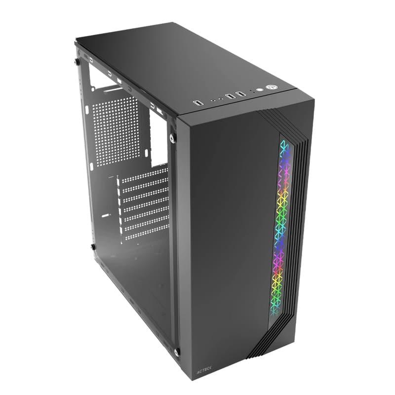 Gabinete Acteck Viken GM434 Micro ATX | Fuente 500W | Negro
