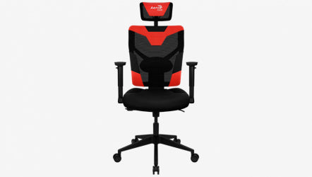 Silla Aerocool Gamer Guardian Champion - Negro/Rojo
