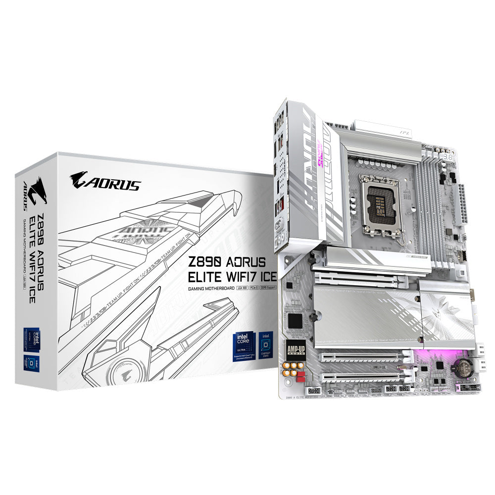 Tarjeta Madre AORUS Z890 AORUS ELITE WIFI7 ICE, ATX, LGA 1851, Intel Z890, 256GB DDR5