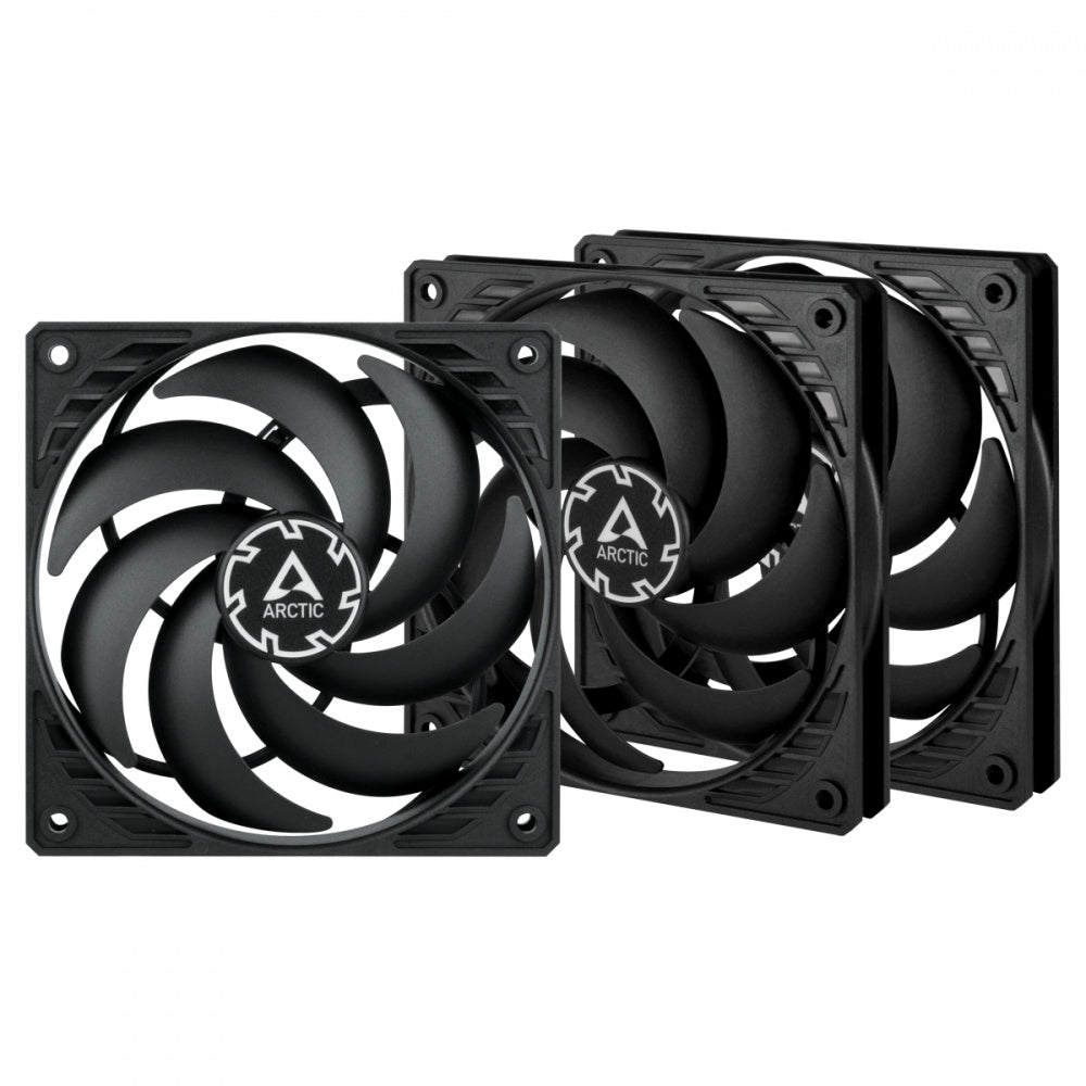 Kit de ventiladores Arctic P12 Slim Pwm Pst | Negro