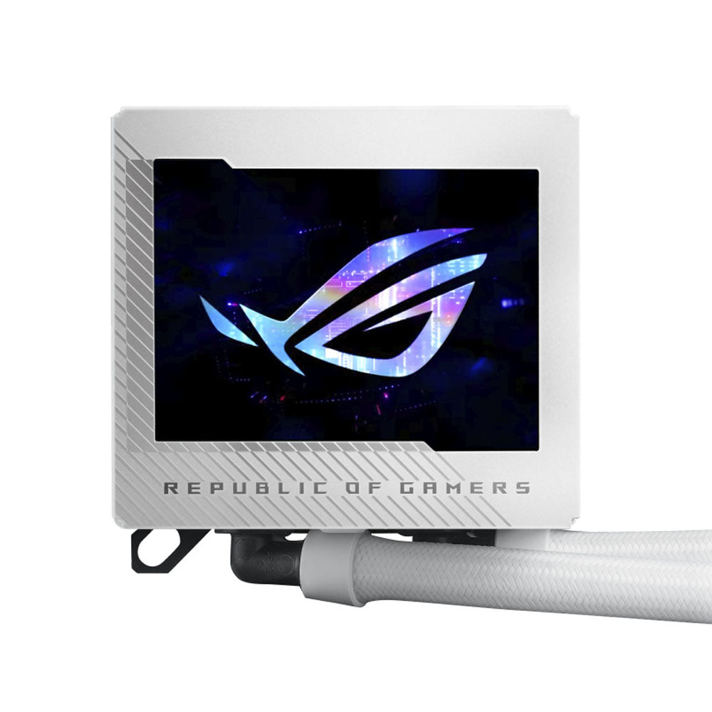 Enfriamiento Liquido AIO ASUS ROG RYUJIN III 360 ARGB White Edition  360mm, 600 - 2200RPM, Blanco