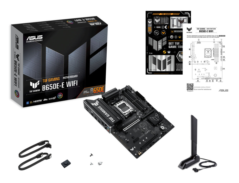 Tarjeta Madre ASUS TUF GAMING B650E-E WIFI ATX - S-AM5 - 256GB - Compatible con DDR5