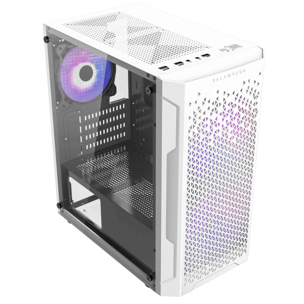 Gabinete Balam Rush Artic GI725 - Micro-ATX - Blanco