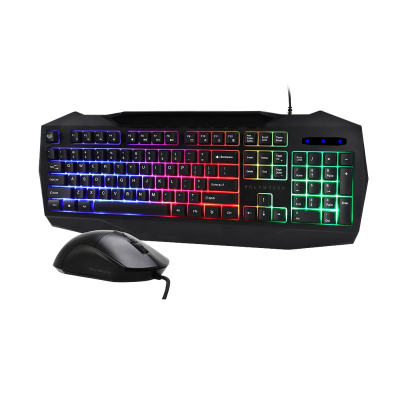 Kit Gamer de Teclado y Mouse Balam Rush SQUAD MASTER KTM333 Alambrico USB - Negro