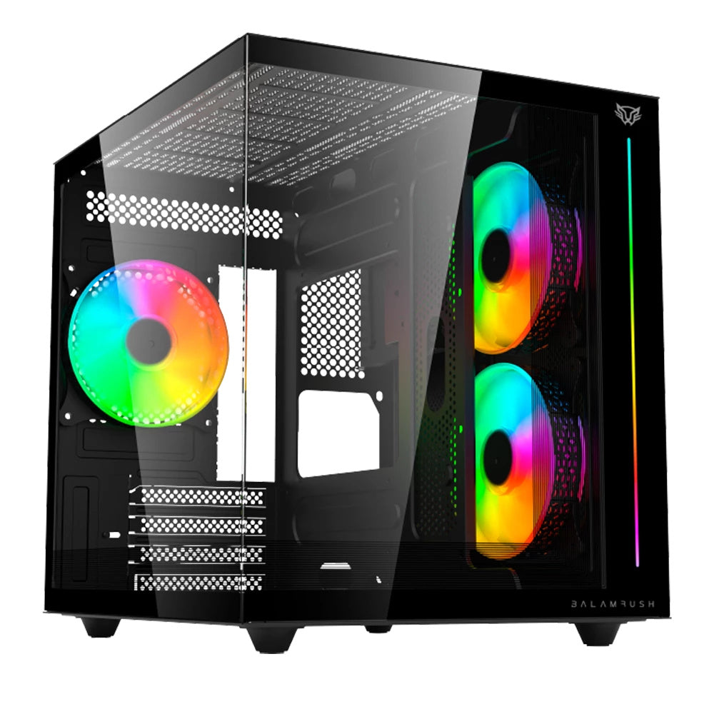 Gabinete Balam Rush Tank Pro Evo GM955 Negro - Micro ATX