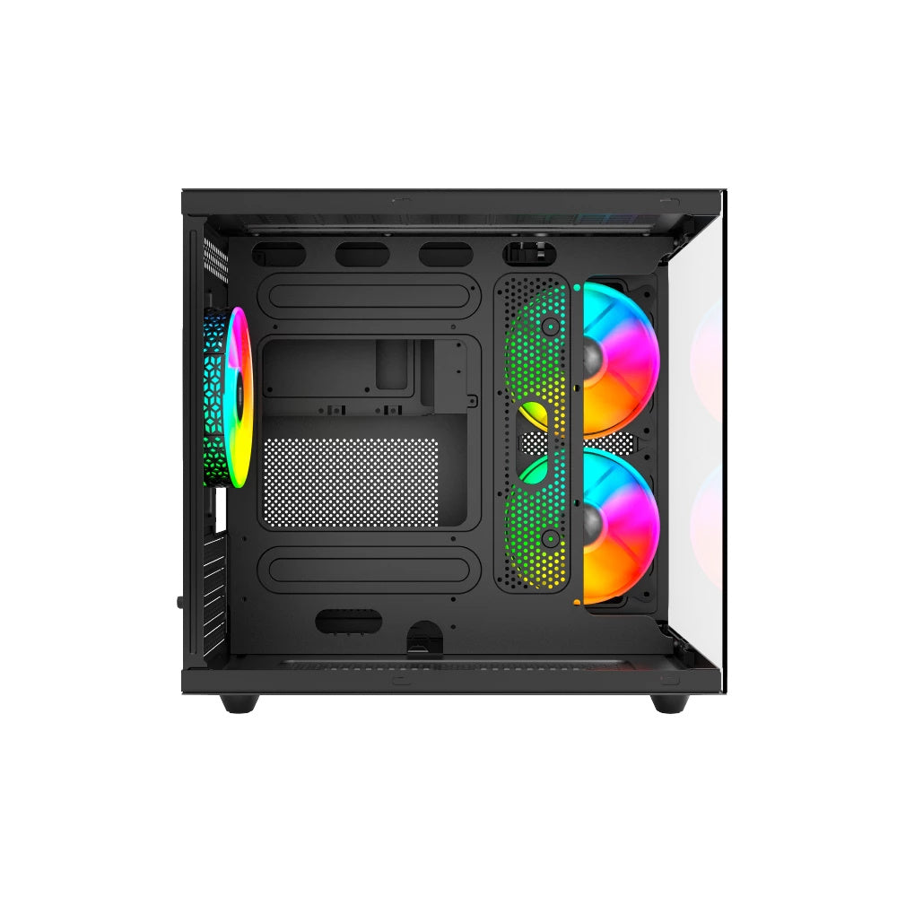 Gabinete Balam Rush Tank Pro Evo GM955 Negro - Micro ATX