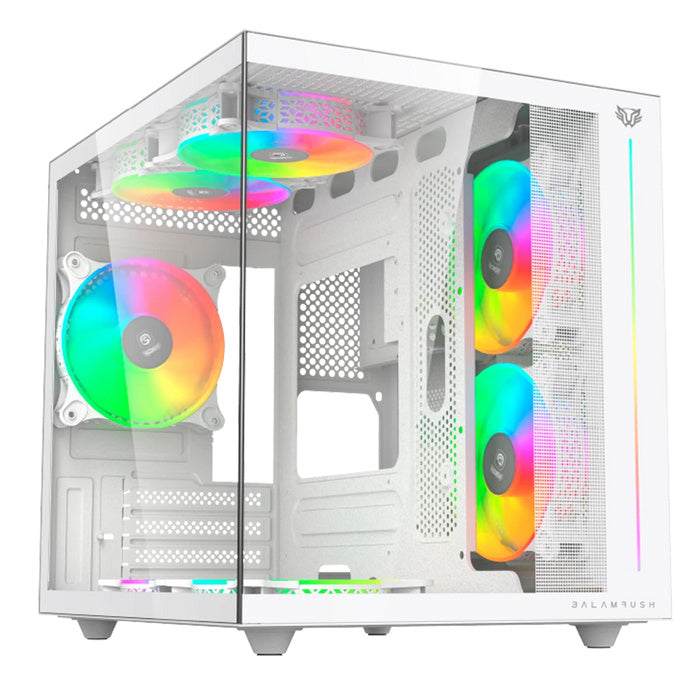 Gabinete Balam Rush Tank Pro Evo GM955 Blanco - Micro ATX