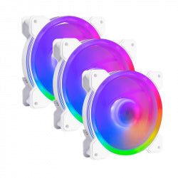 Kit de Ventiladores Balam Rush Eolox Blaze EX50KW- 3x 120mm - Blanco