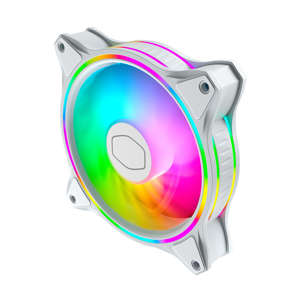 Ventilador Cooler Master MasterFan MF120 RGB 3x 120mm - Blanco