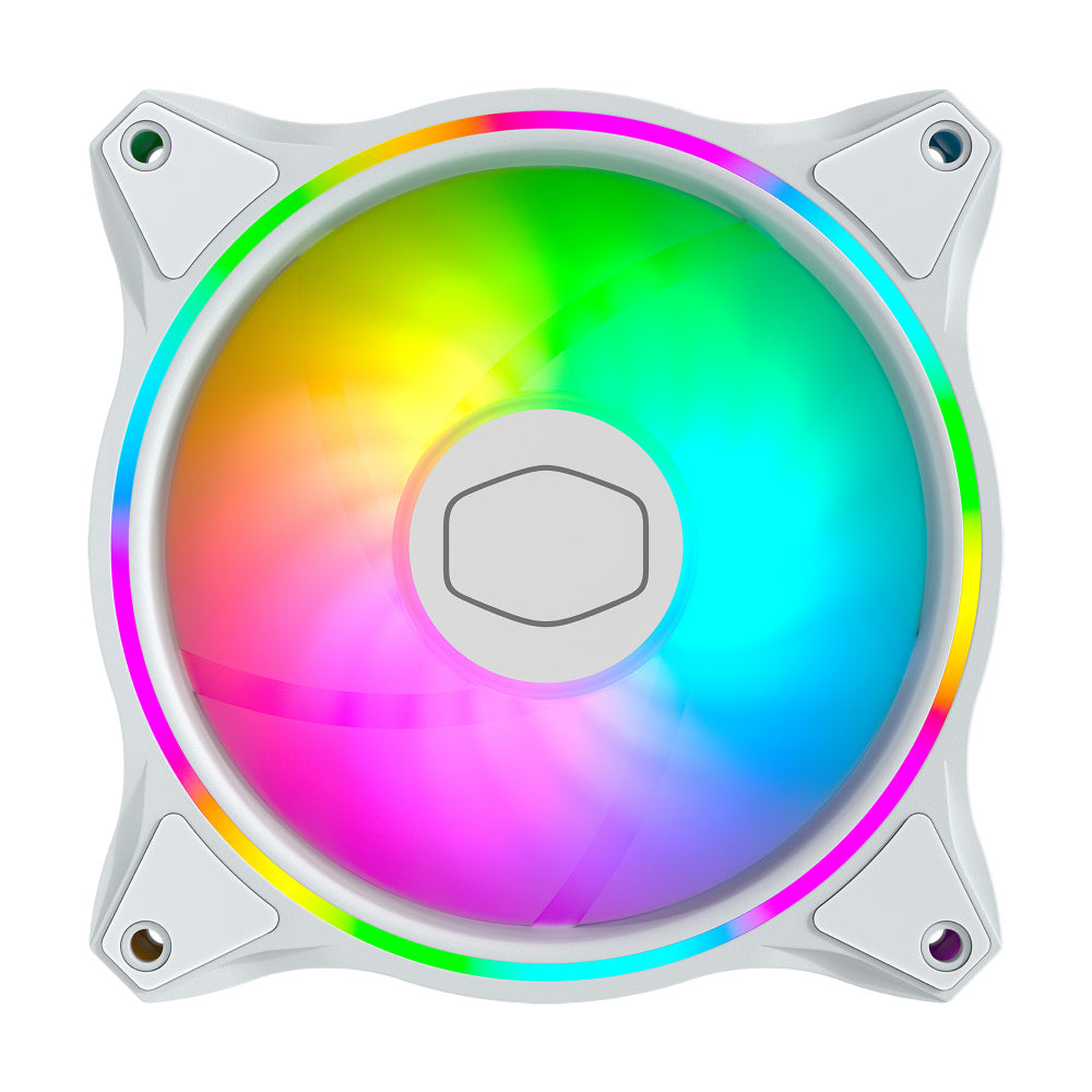 Ventilador Cooler Master MasterFan MF120 RGB 3x 120mm - Blanco