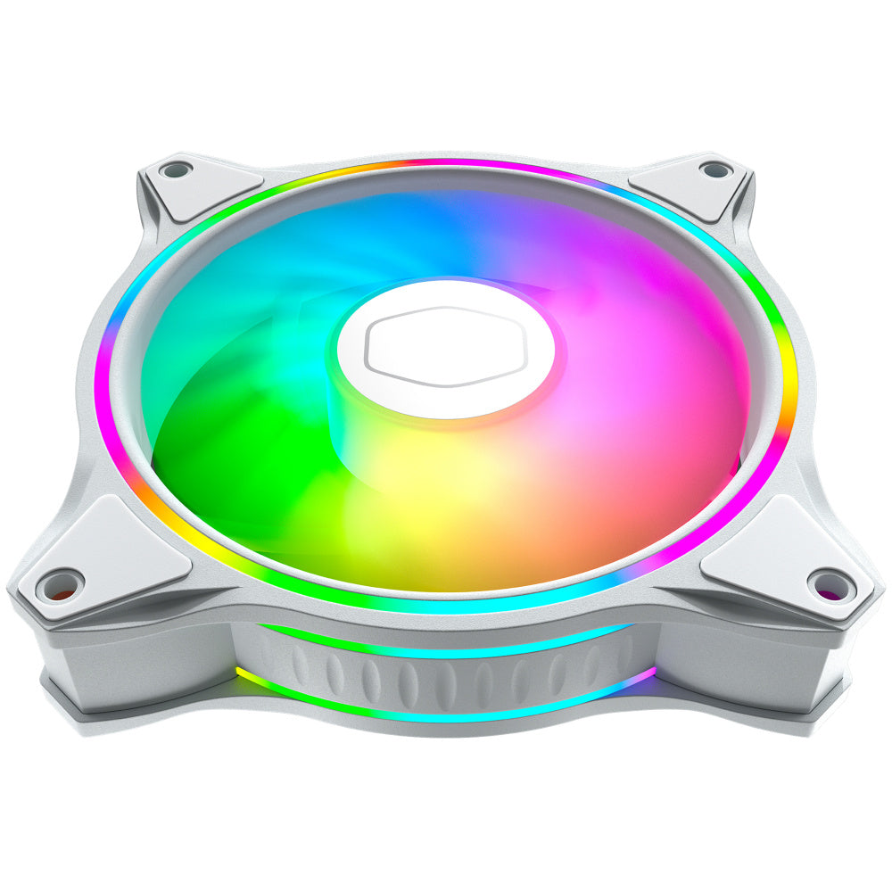 Ventilador Cooler Master MasterFan MF120 RGB 3x 120mm - Blanco