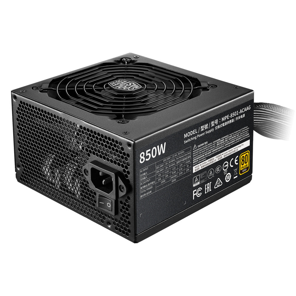 Fuente de Poder Cooler Master MWE Gold 850 - 850W - GOLD