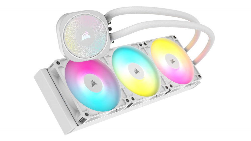 Enfriamiento Liquido Corsair NAUTILUS 360 RS ARGB para CPU- 360mm - Blanco