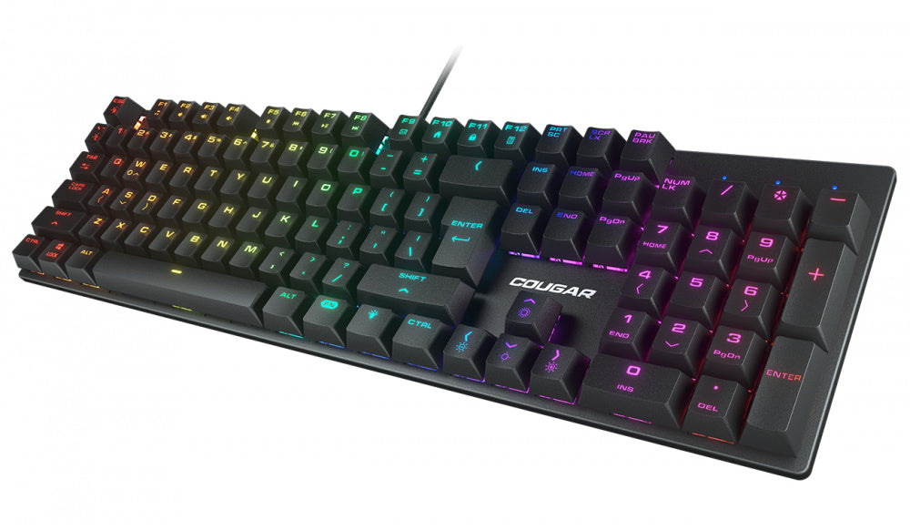 Kit Gamer de Teclado y Mouse Cougar Combat RGB Ingles - Negro
