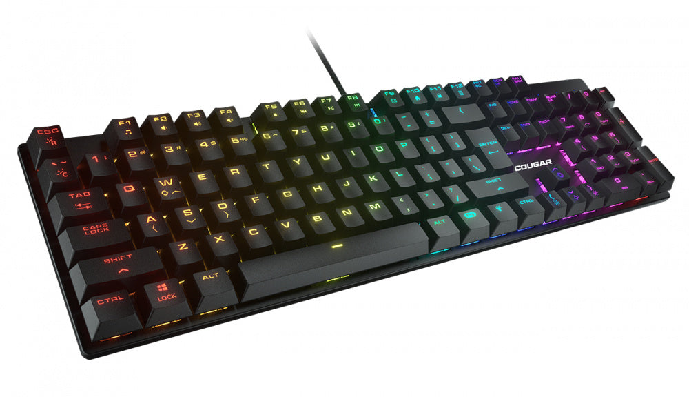 Kit Gamer de Teclado y Mouse Cougar Combat RGB Ingles - Negro