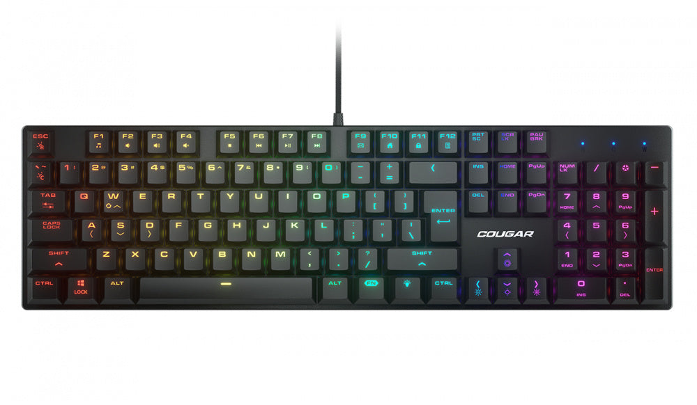 Kit Gamer de Teclado y Mouse Cougar Combat RGB Ingles - Negro