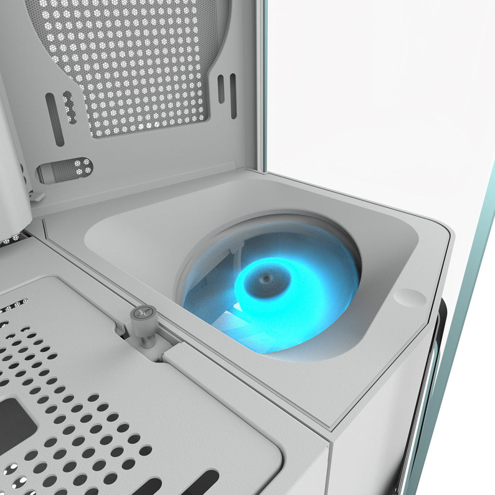 Gabinete Cougar FV270 RGB - ATX - Blanco