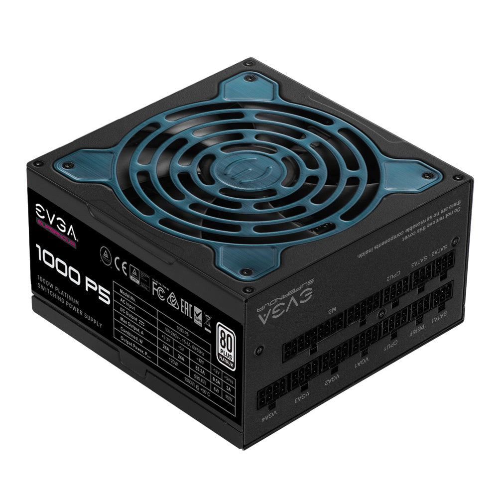 Fuente de Poder EVGA SuperNOVA 1000 P5 80 PLUS Platinum, 24-pin ATX, 135mm, 1000W