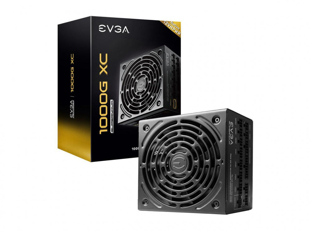 Fuente de Poder EVGA SuperNOVA 1000G XC 80 PLUS Gold, 24-pin ATX, 12VHPWR, 1000W