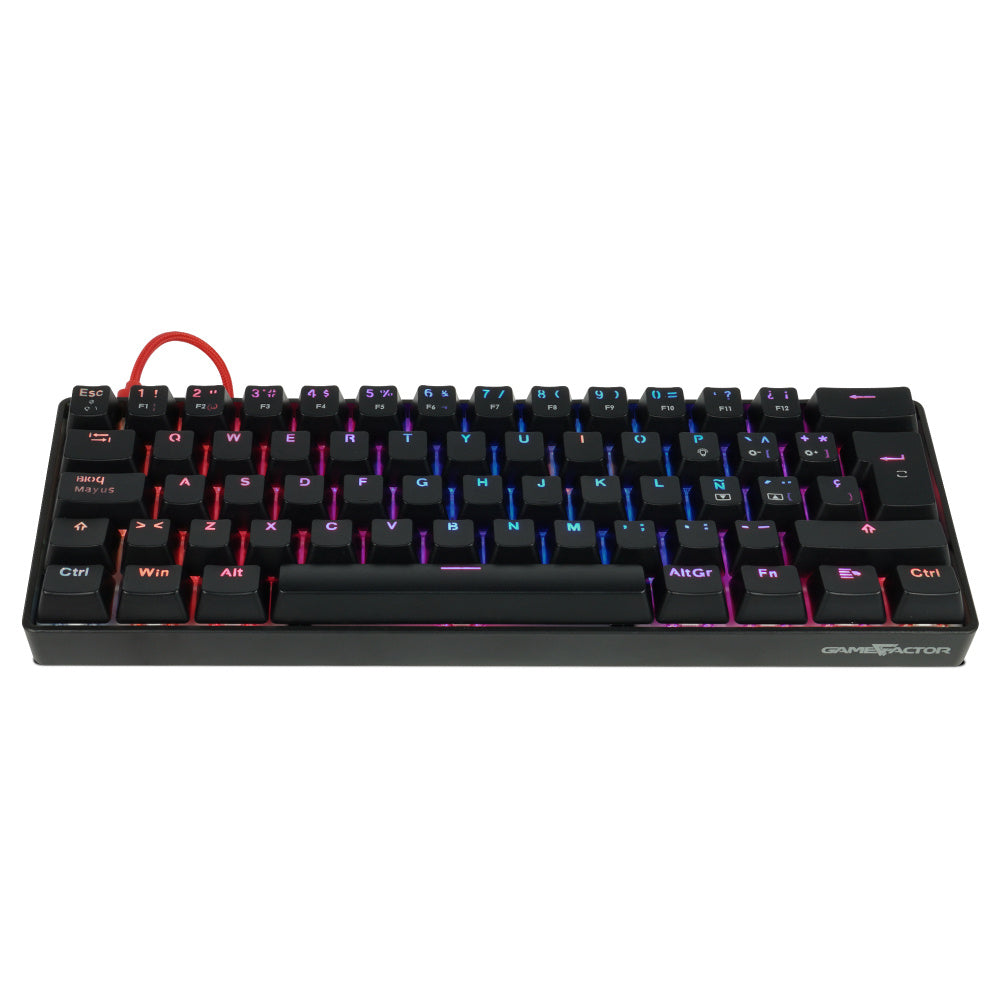 Teclado Mecánico GAME FACTOR KBG560-RD - Switch Red