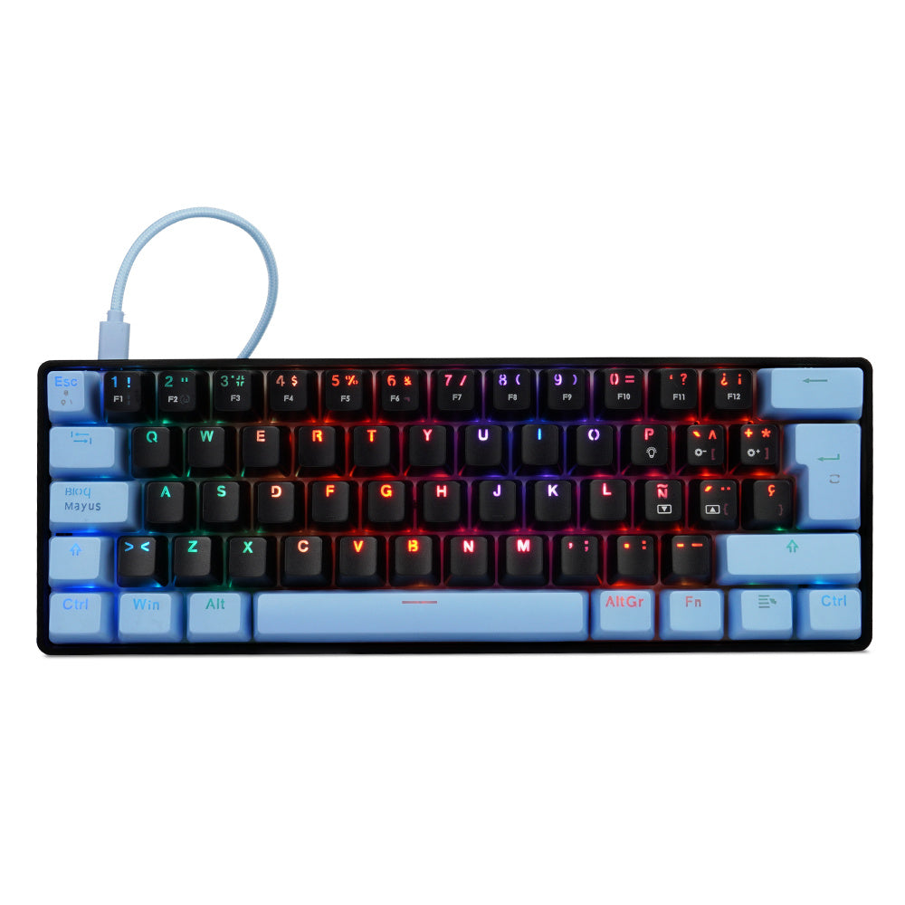 Teclado Mecánico GAME FACTOR KBG560-RD - Switch Red