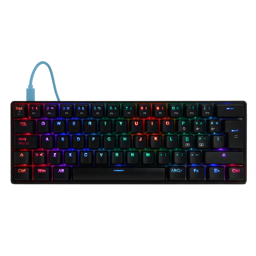 Teclado Mecánico GAME FACTOR KBG560-RD - Switch Red