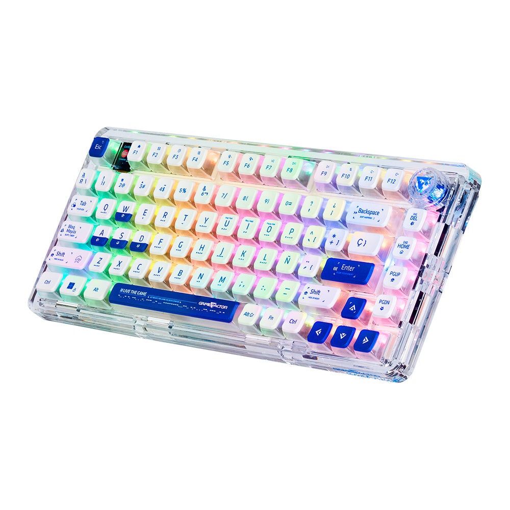 Teclado Gasket Mecánico Game Factor KBG800 RGB - Switch Pudding