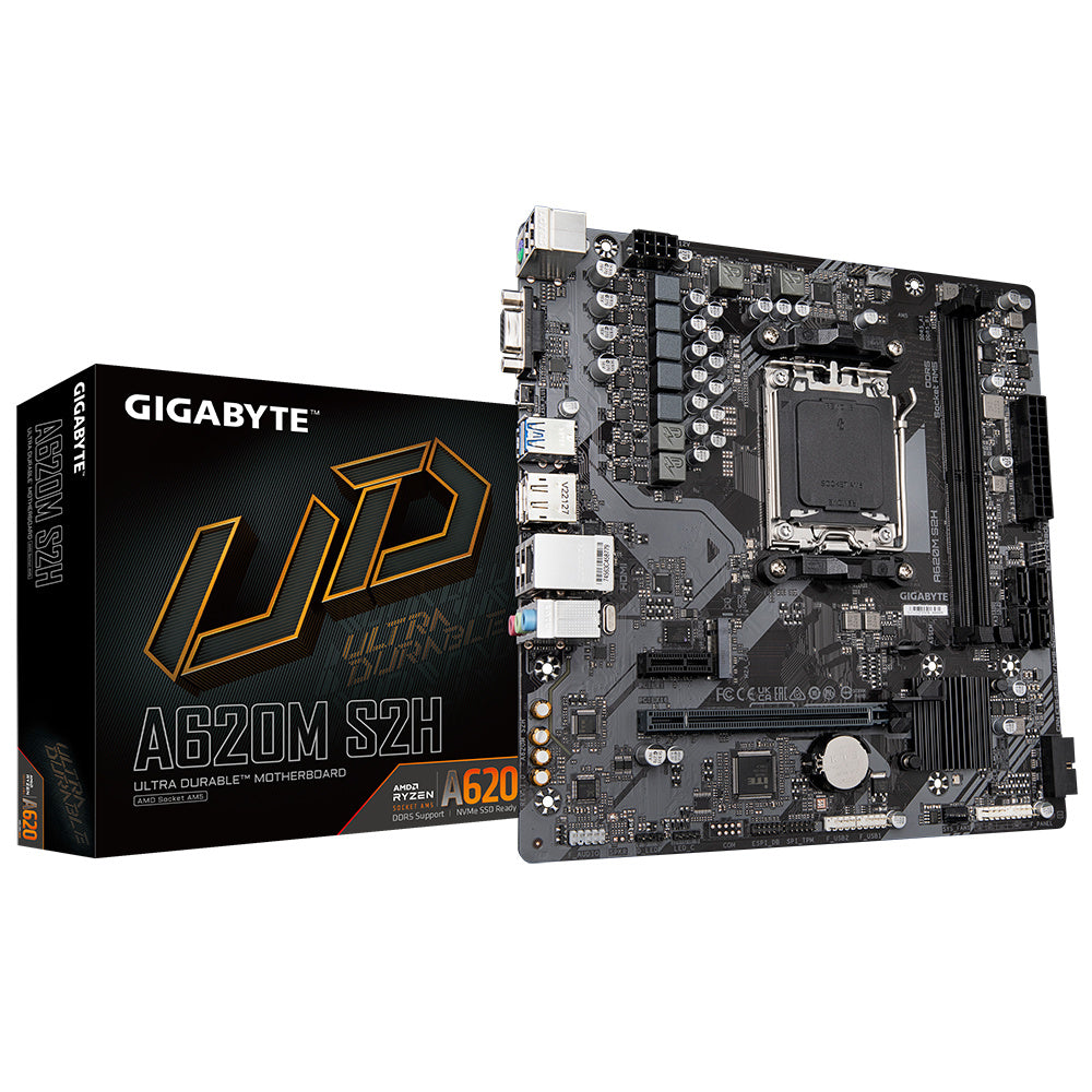 Tarjeta Madre Gigabyte A620M S2H - AM5 - Micro ATX