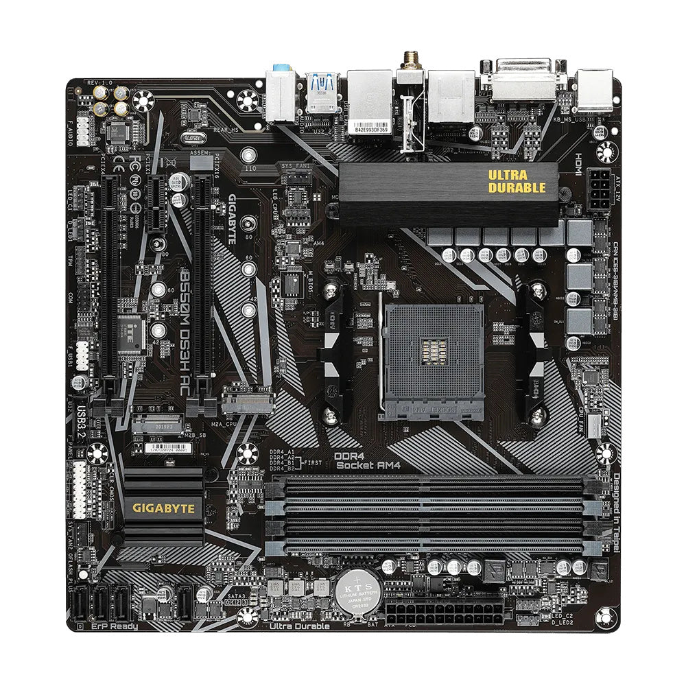 Tarjeta Madre Gigabyte B550M DS3H AC WIFI - AM4 - MicroATX