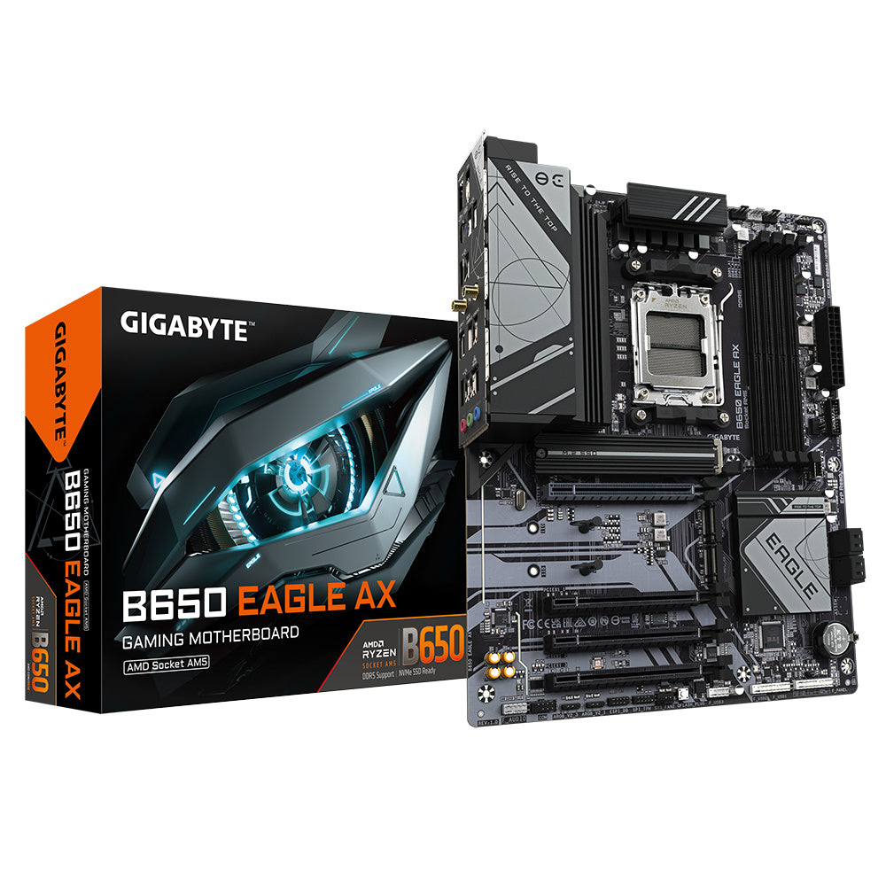 Tarjeta Madre Gigabyte B650 EAGLE AX- S-AM5 - ATX 7600Mhz - 192GB - Compatible con DDR5