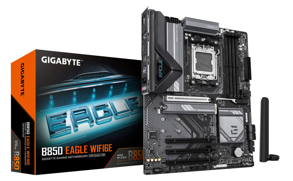 Tarjeta Madre Gigabyte B850 EAGLE WIFI6E ATX - S-AM5 - AMD B850 - 256GB - Compatible con DDR5