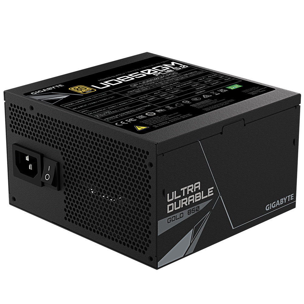 Fuente de Poder Gigabyte UD850GM - 850W - Gold - Negro